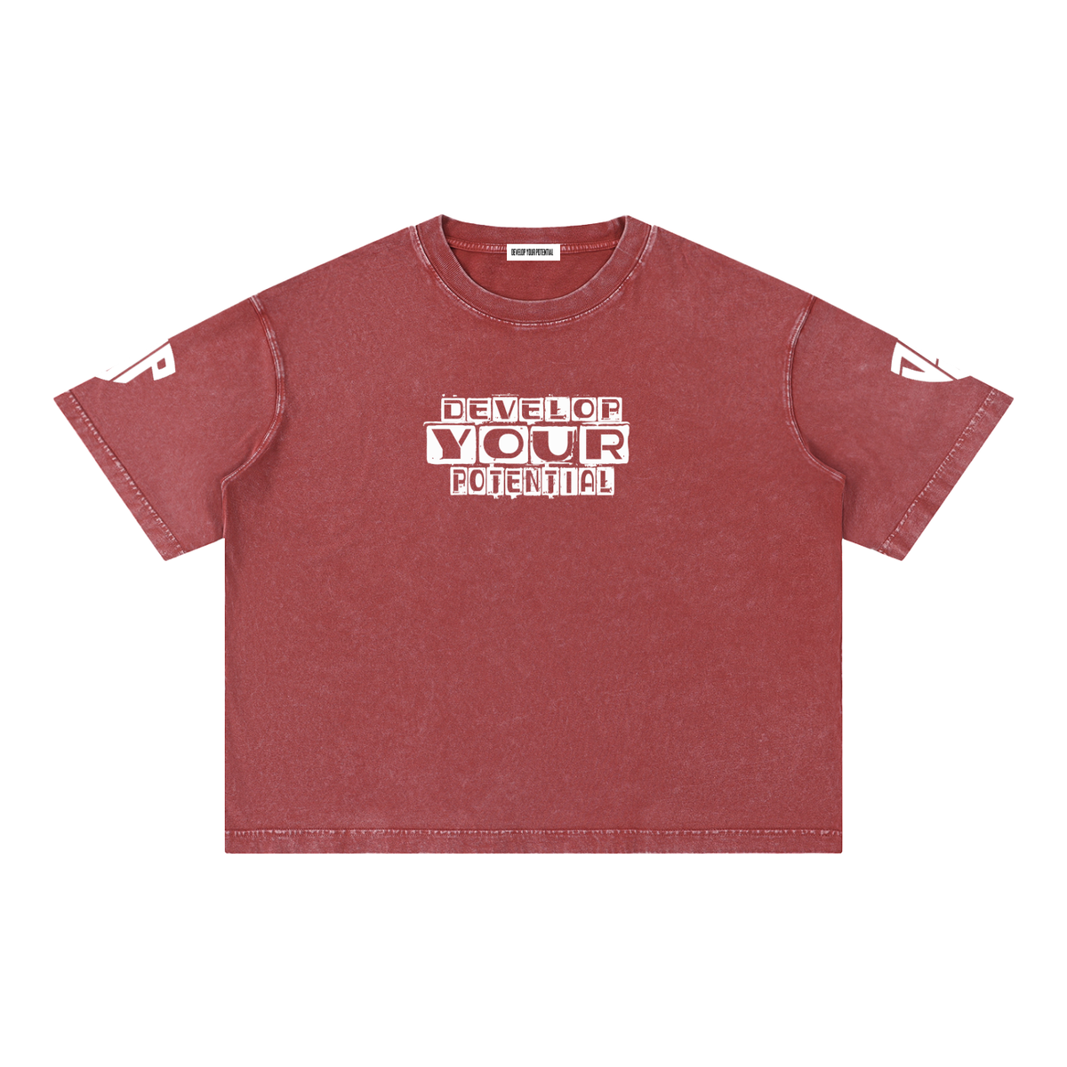 Mineral Wash Boxy Cotton T-Shirt
