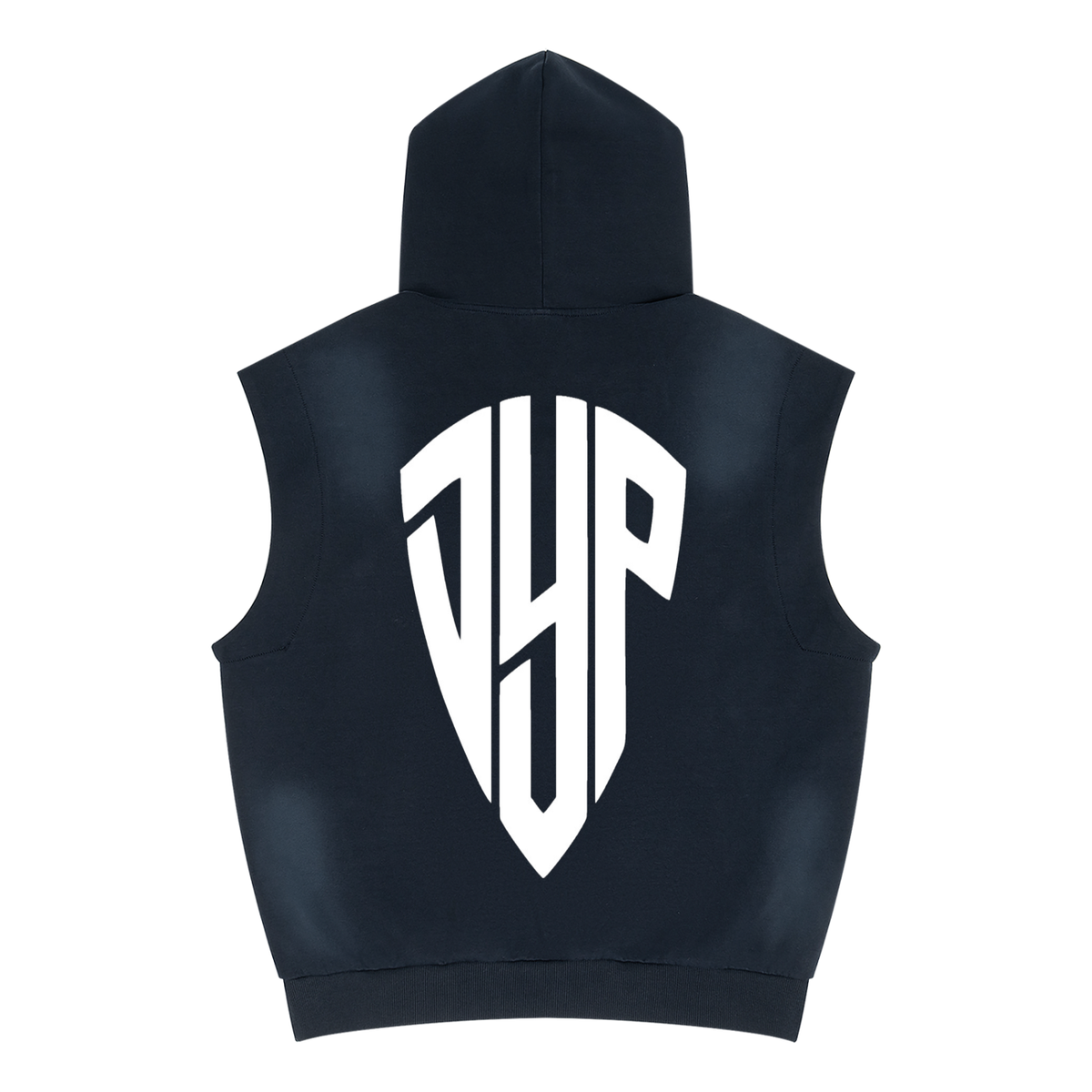 Unisex Vintage Wash Sun Fade Sleeveless Hoodie