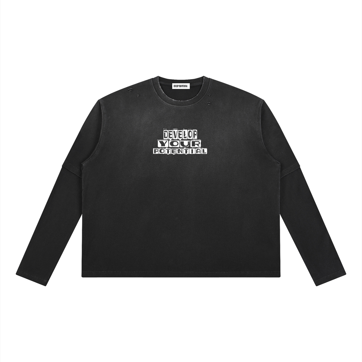 Unisex Vintage Wash Layered T-Shirt