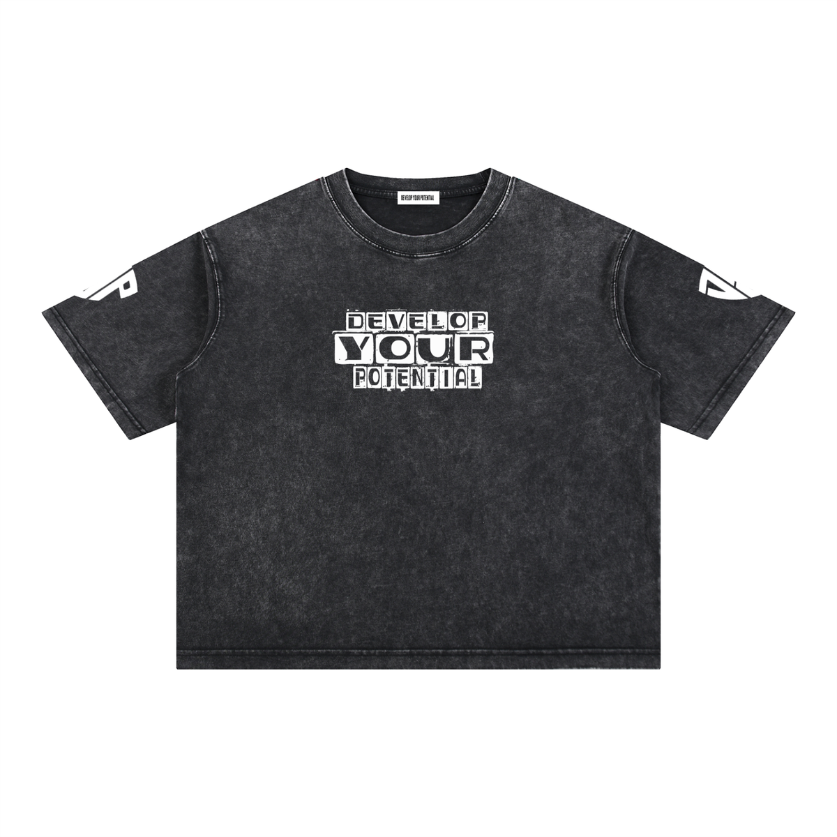 Mineral Wash Boxy Cotton T-Shirt