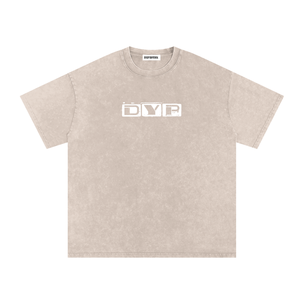 Snow Washed Oversized Cotton T-Shirt