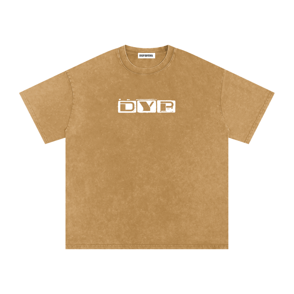 Snow Washed Oversized Cotton T-Shirt