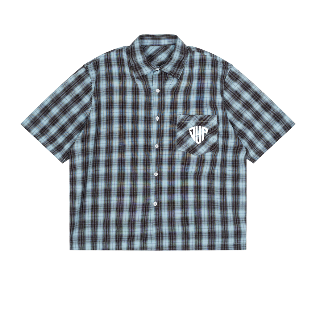 Unisex Boxy Plaid Short Sleeve Shirt