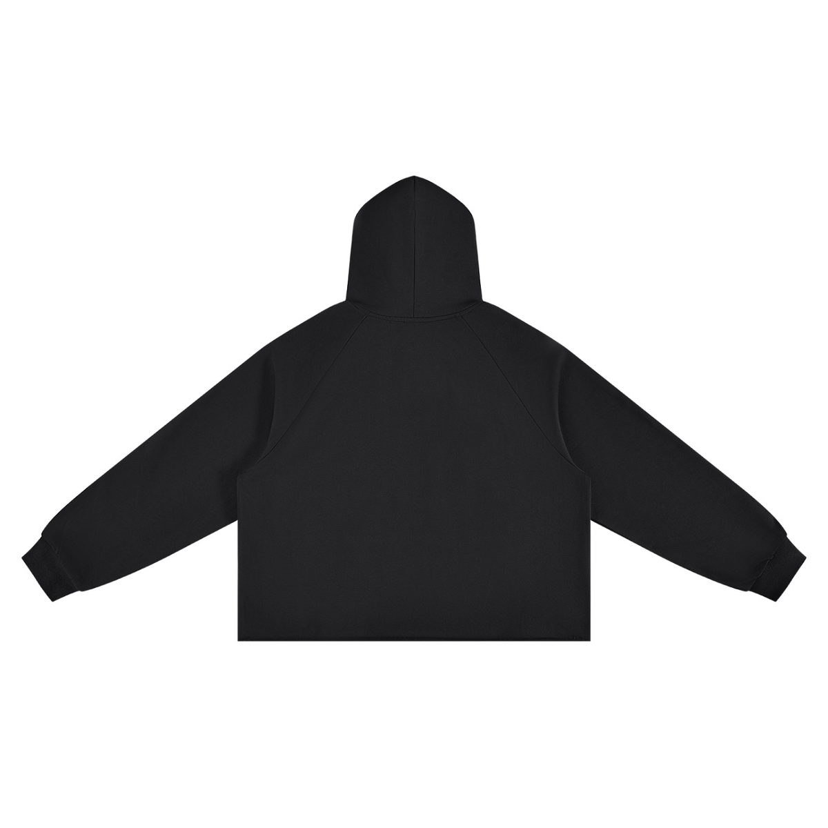 Unisex Vintage Wash Raw Edge Boxy Hoodie