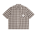 Unisex Boxy Plaid Short Sleeve Shirt