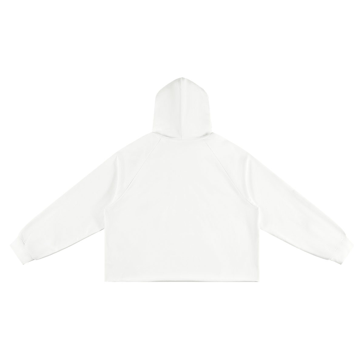 Unisex Vintage Wash Raw Edge Boxy Hoodie