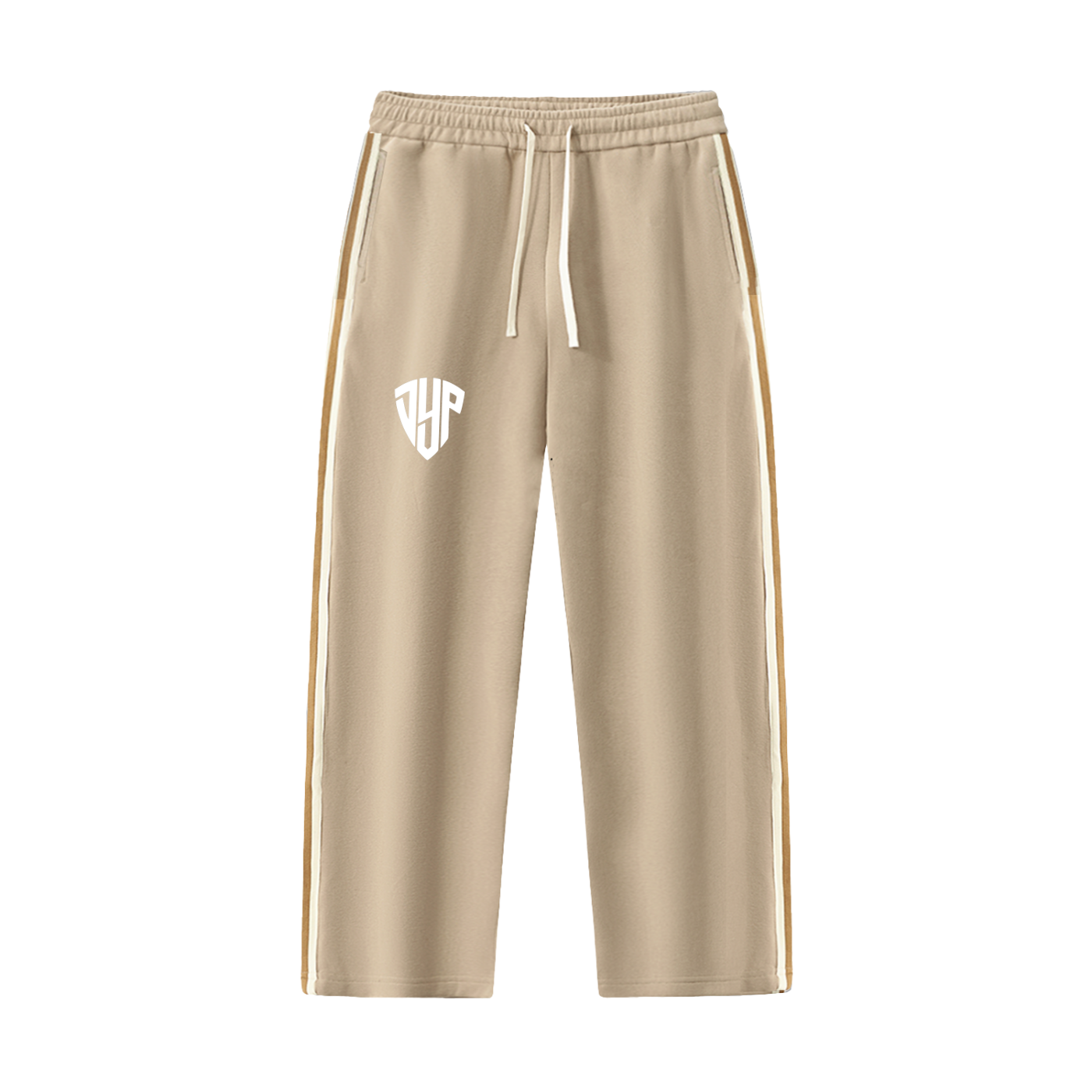 Contrast Side-Stripe Straight-Leg  Pants