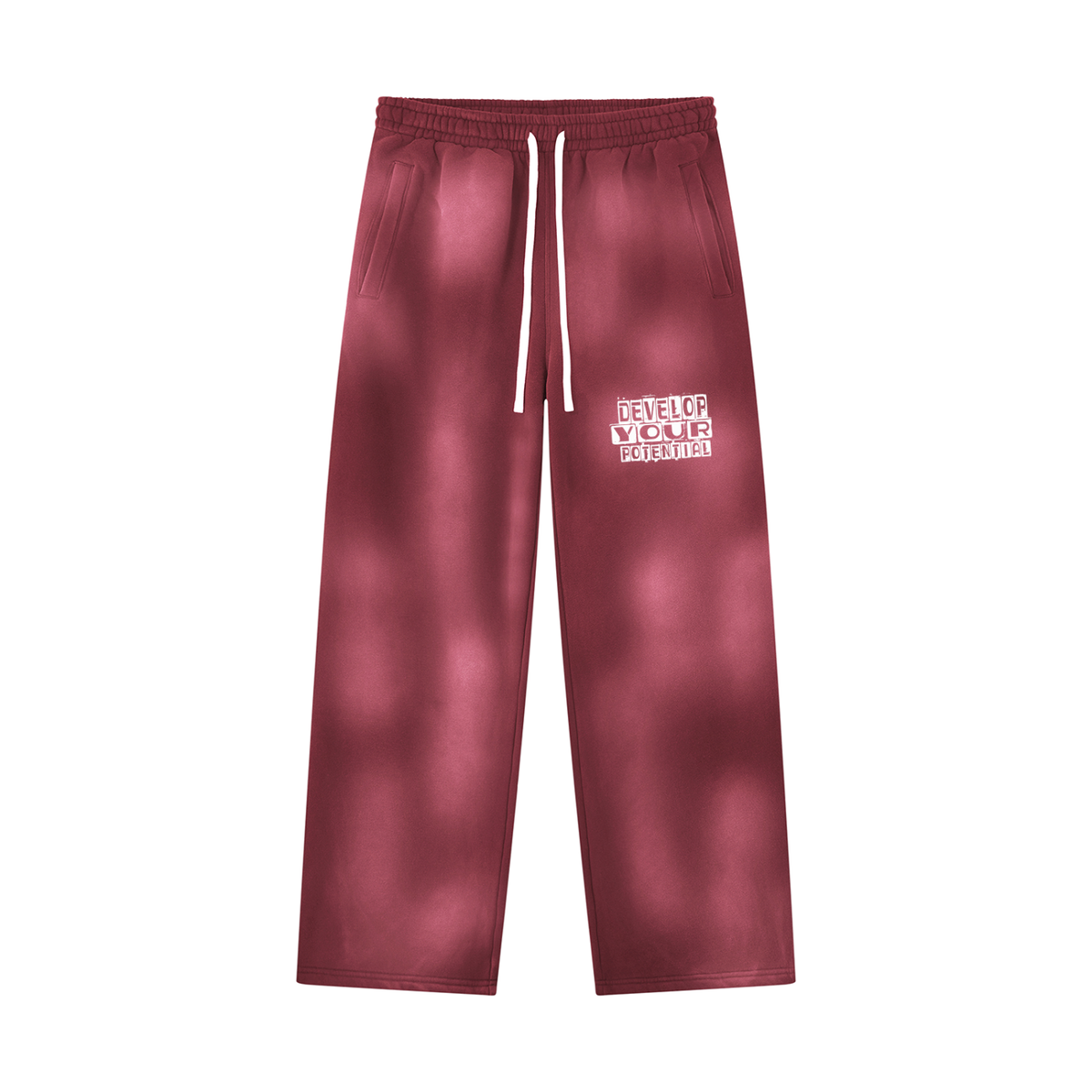 Unisex Sunfade Wide Leg Fleece Sweatpants