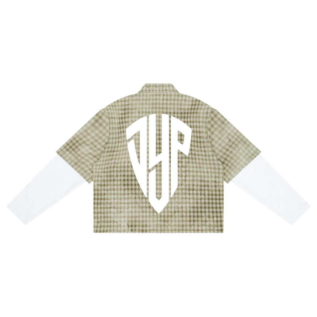Unisex Vintage Wash Plaid Short Sleeve Shirt