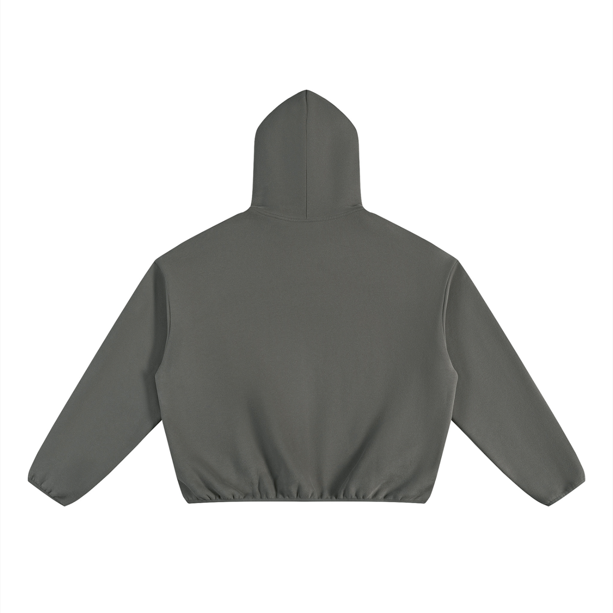 Unisex Boxy Piping Fleece Hoodie