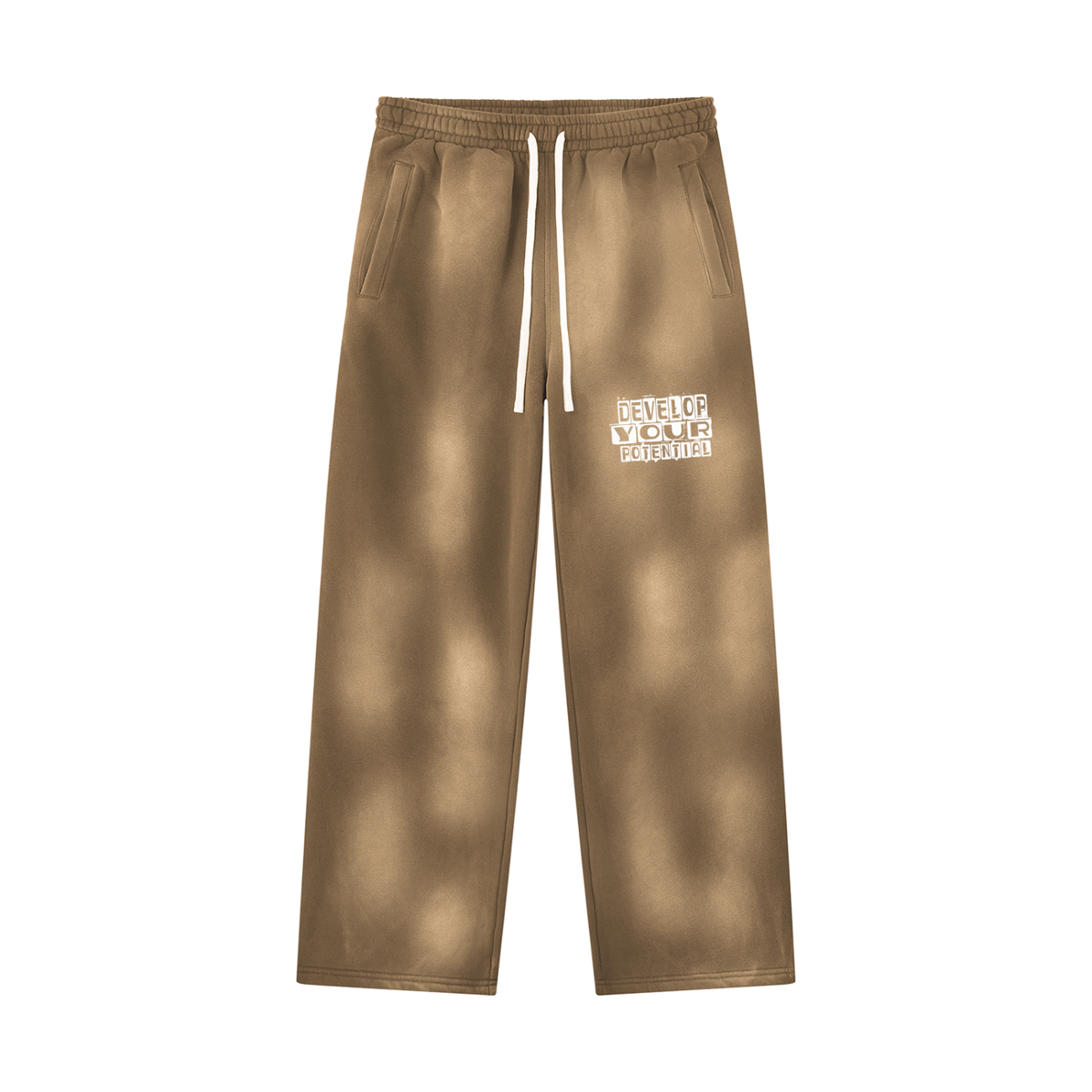 Unisex Sunfade Wide Leg Fleece Sweatpants