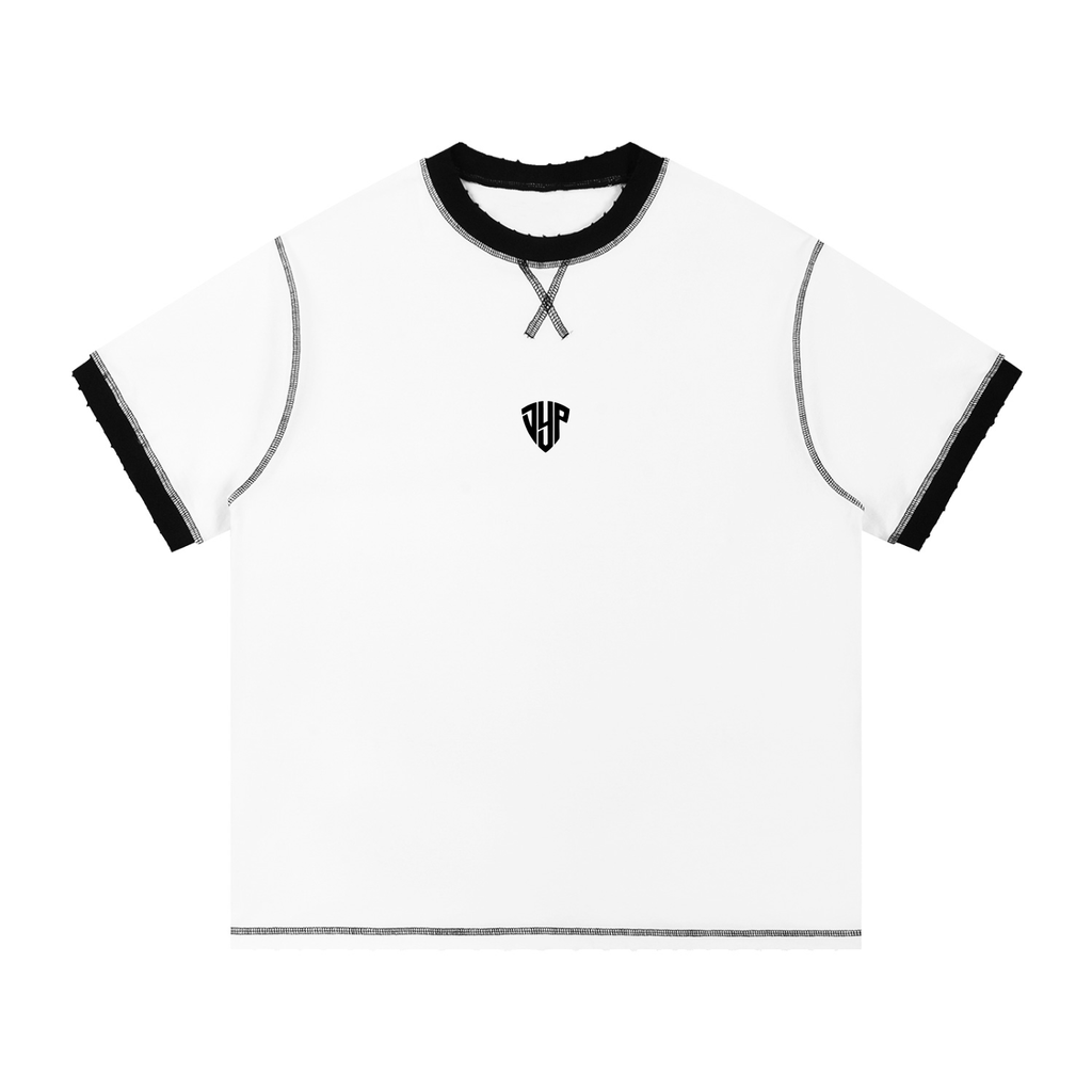 Contrast-Stitched Cotton T-Shirt