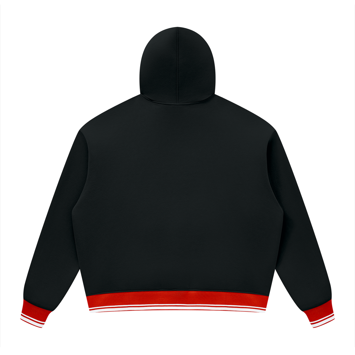 Unisex Oversized Color Block Fleece Hoodie
