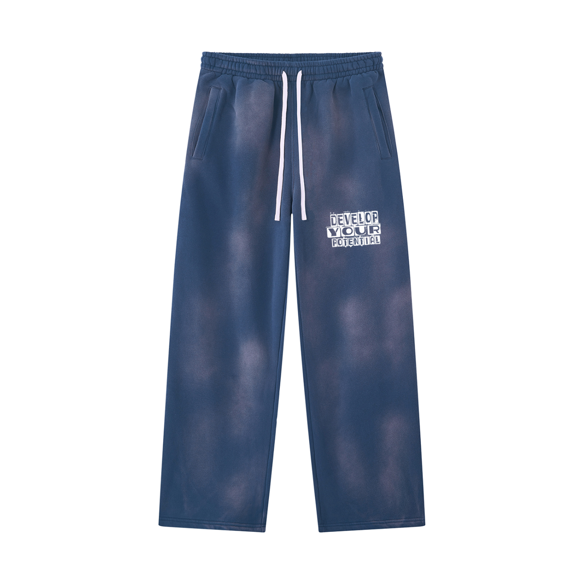 Unisex Sunfade Wide Leg Fleece Sweatpants