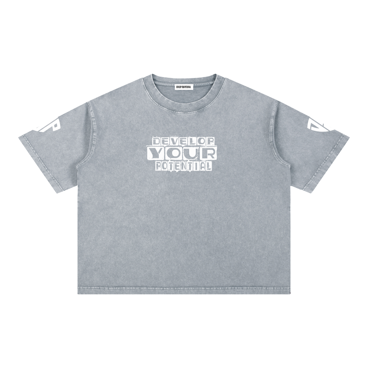 Mineral Wash Boxy Cotton T-Shirt