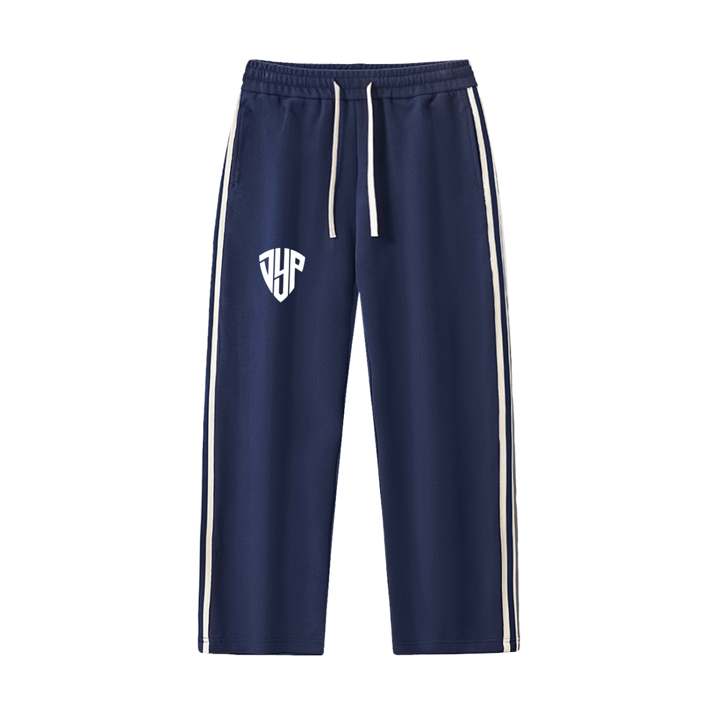 Contrast Side-Stripe Straight-Leg  Pants