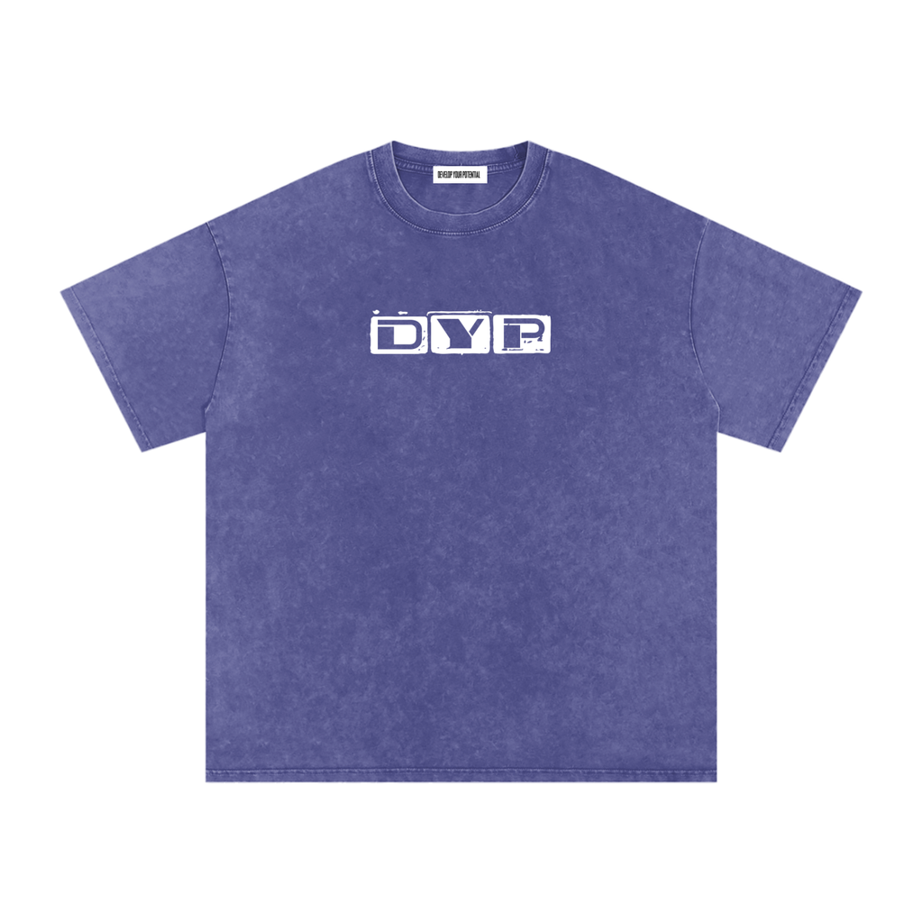 Snow Washed Oversized Cotton T-Shirt