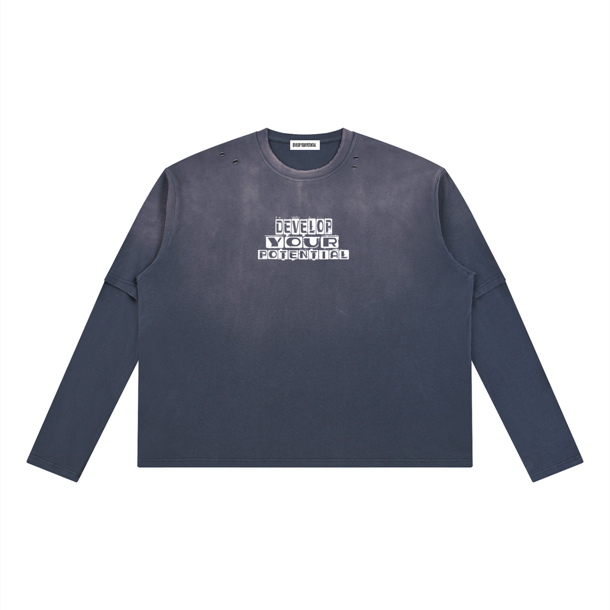Unisex Vintage Wash Layered T-Shirt