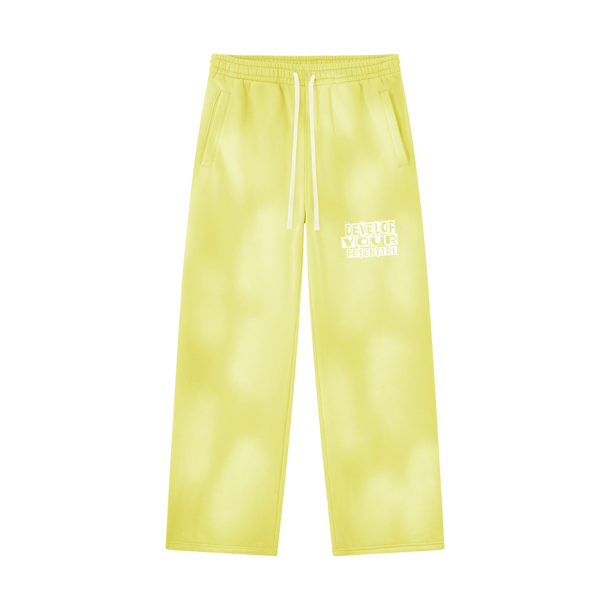 Unisex Sunfade Wide Leg Fleece Sweatpants