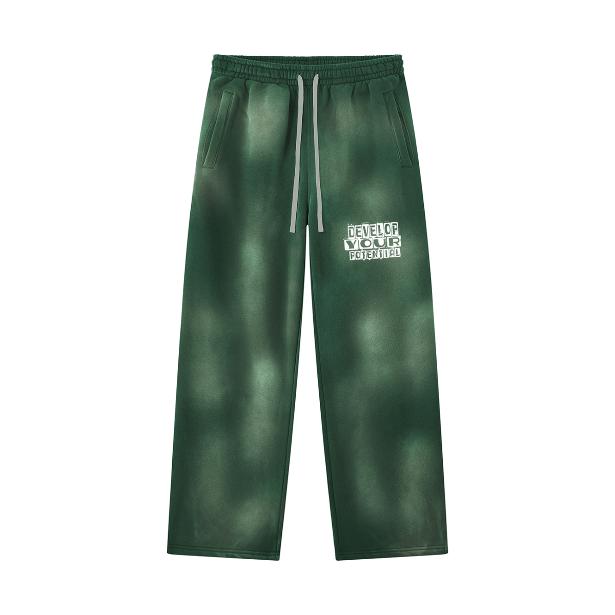 Unisex Sunfade Wide Leg Fleece Sweatpants