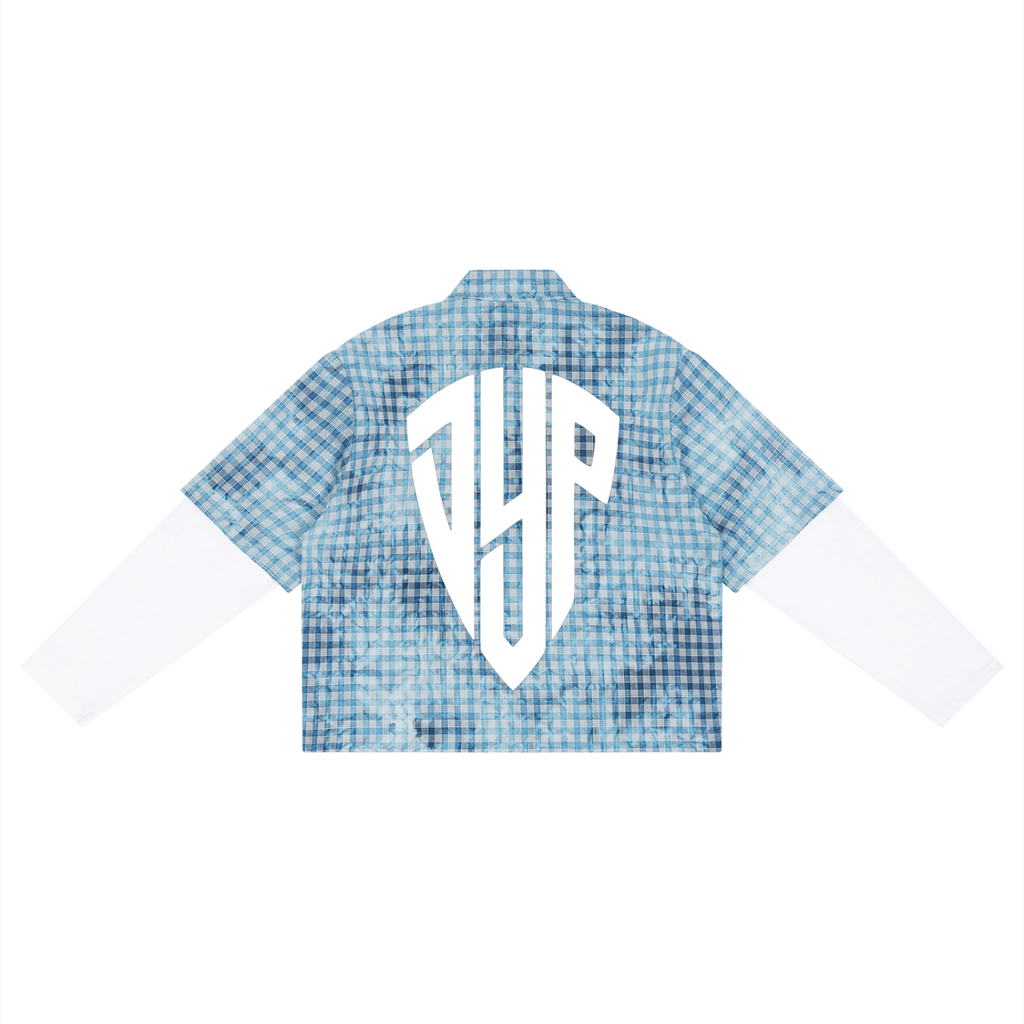 Unisex Vintage Wash Plaid Short Sleeve Shirt