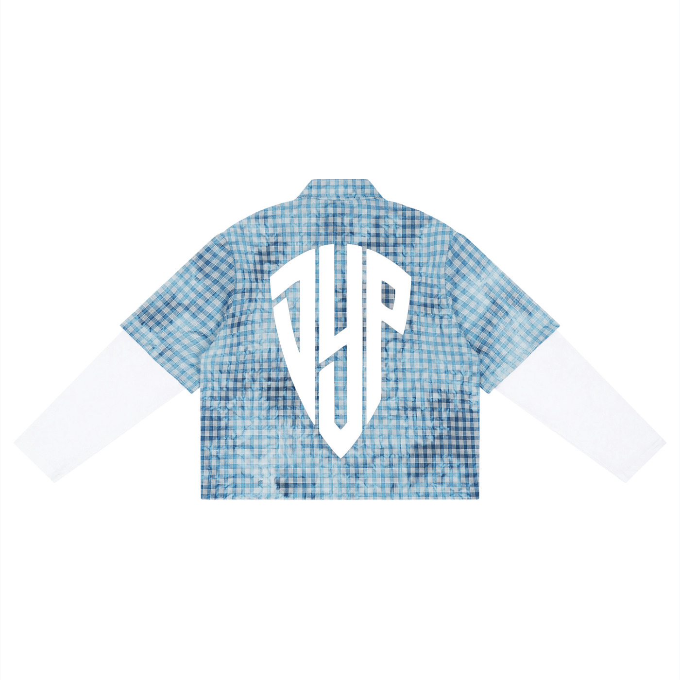 Unisex Vintage Wash Plaid Short Sleeve Shirt