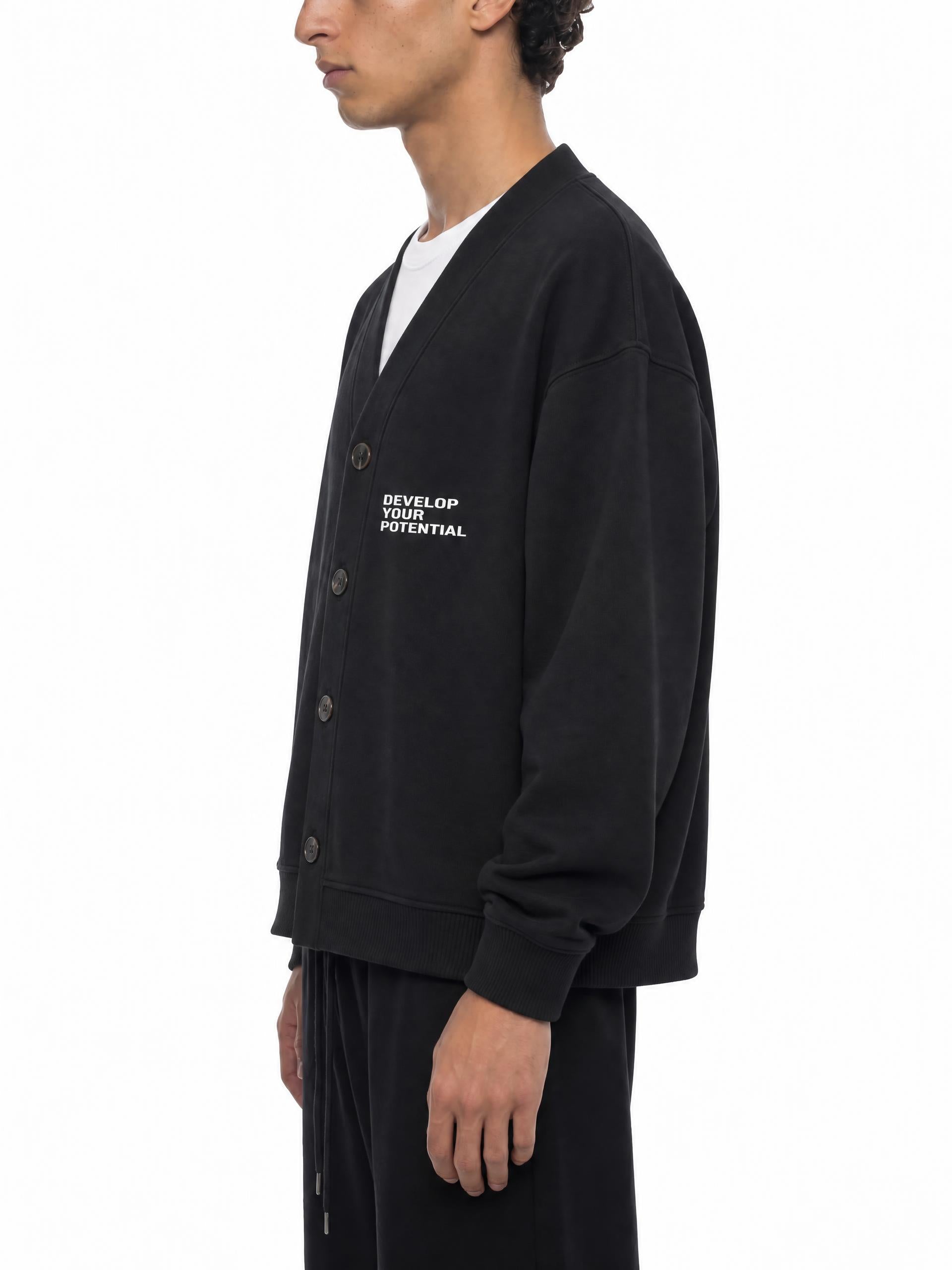 Essential Heavyweight Sweat Cardigan