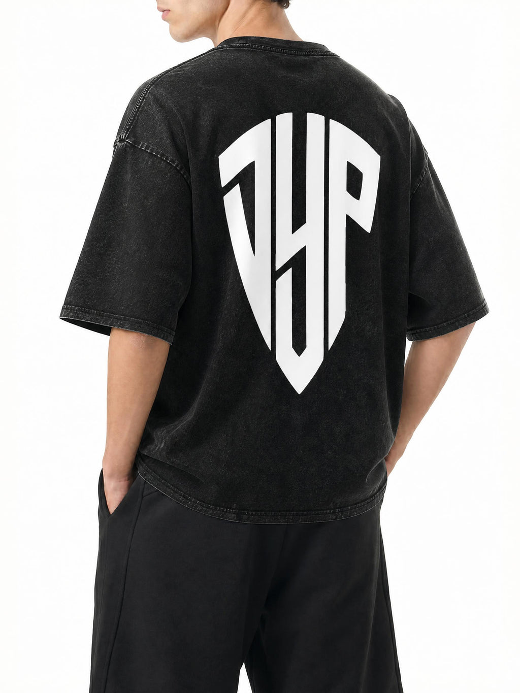 Snow Washed Oversized Cotton T-Shirt
