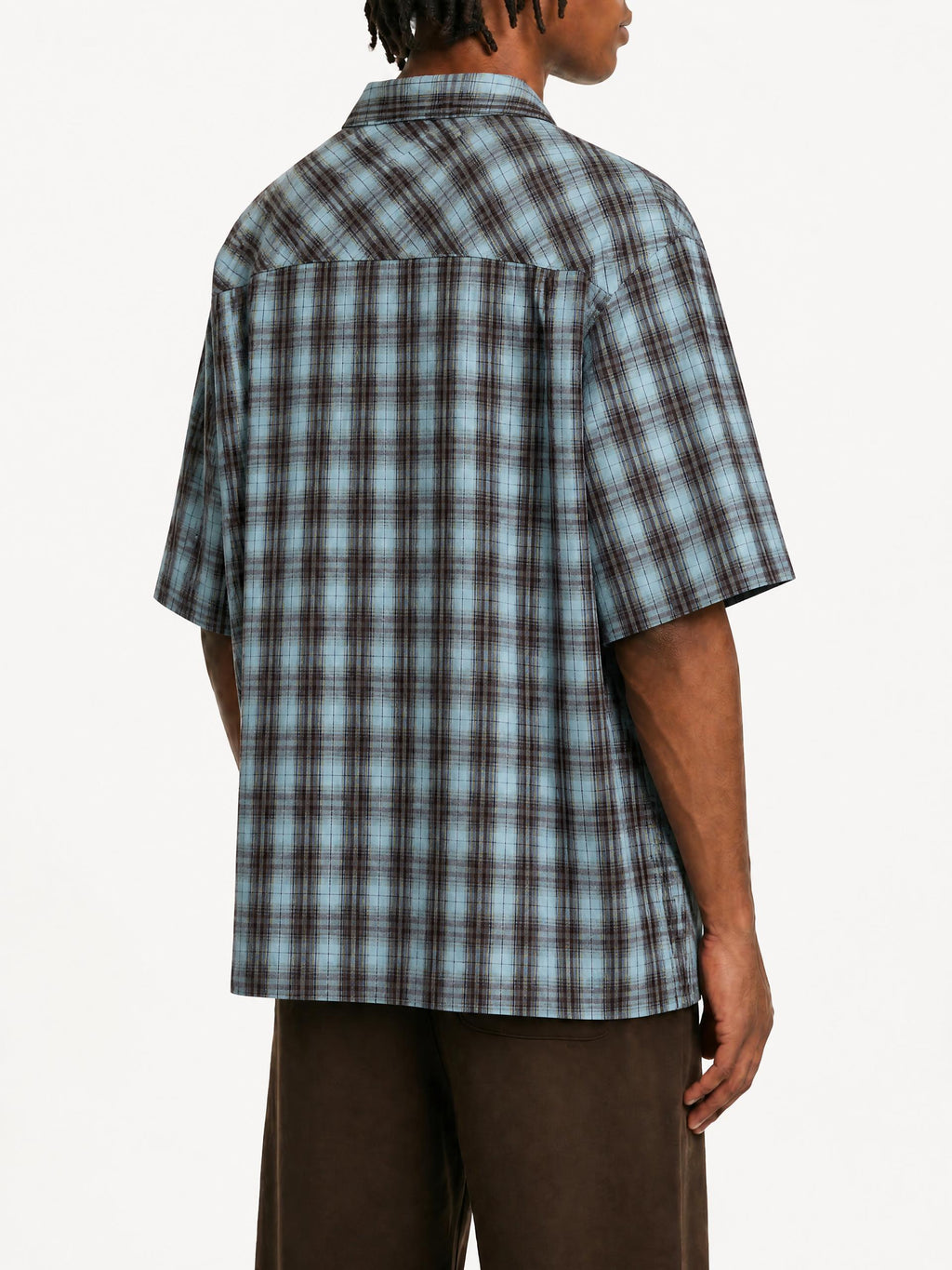 Unisex Boxy Plaid Short Sleeve Shirt