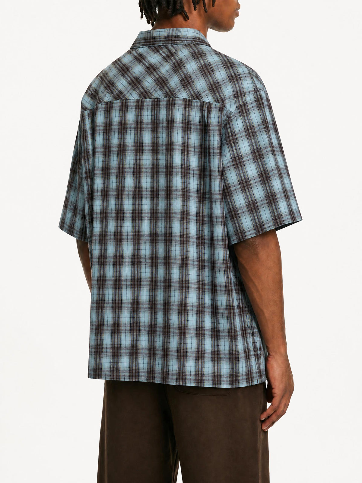 Unisex Boxy Plaid Short Sleeve Shirt