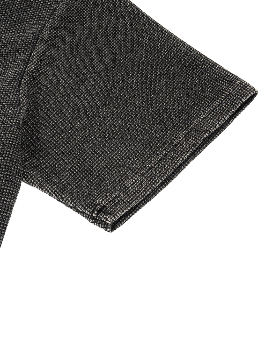 Waffle-Texture Washed Boxy T-Shirt